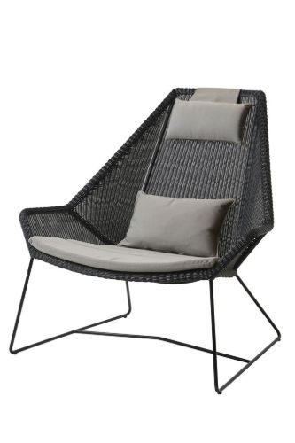 Cane-line Outdoor Breeze Highback Stol  - Black