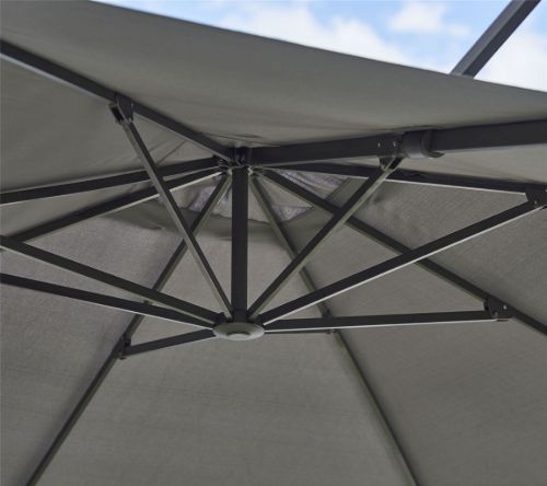 Cane-line Outdoor Hyde Luxe Hanging Parasol 300x400 cm - Anthracite