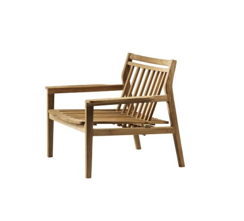 FDB Møbler M6 Sammen Loungestol - Massiv Teak/Natur