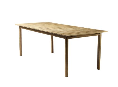 FDB Møbler M2 Sammen Havebord 90x220 cm - Massiv Teak/Natur