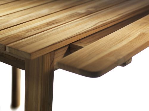 FDB Møbler M5 Sammen Tillægsplade til M2 og M3 48 x 90 cm - Massiv Teak/Natur