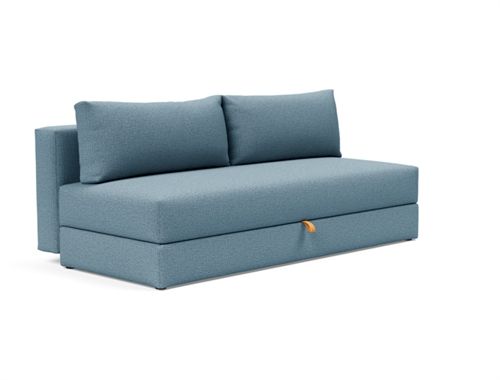 Innovation Living Osvald Sovesofa L: 200 cm - Mat Sort/Mixed Dance Light Blue 525