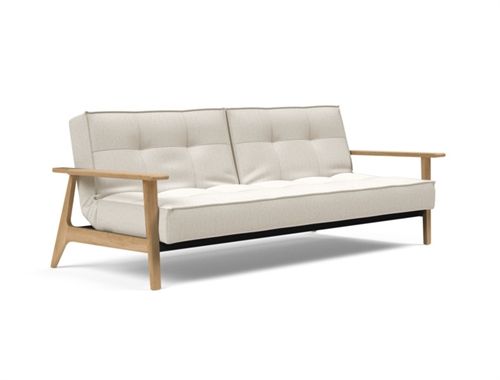 Innovation Living Splitback Frej Sovesofa L: 232 cm - Eg/Bouclé Off White