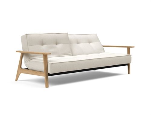 Innovation Living Splitback Frej Sovesofa L: 232 cm - Eg/Bouclé Off White