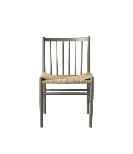 FDB Møbler J80 Jørgen Bækmark Stol SH: 45 cm - Moss Grey/Natur Flet