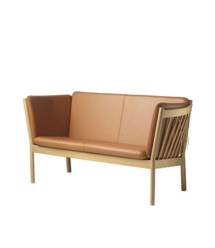 FDB Møbler J148 2 pers. sofa Erik Ole Jørgensen L:150 cm - Eg Natur/Cognac