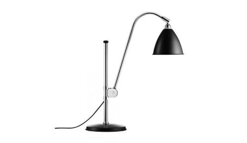 Bestlite BL1 Table Lamp Ø:16 cm Chrome Base - Black semi matt skærm
