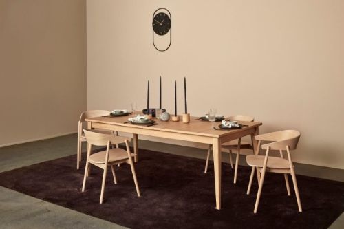 Andersen Furniture T10 Spisebord Med 2 Tillægsplader 200 x 95 cm - Eg / Hvid Pigmenteret