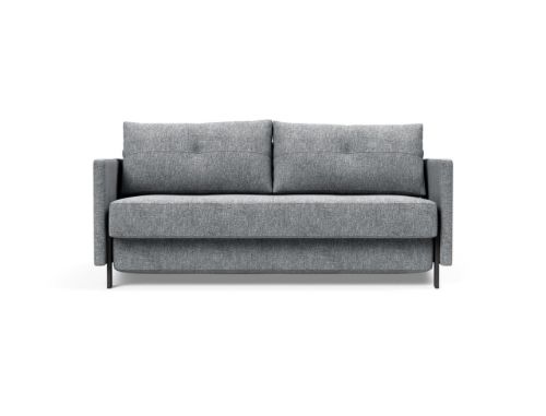 Innovation Living Cubed Sovesofa m. Armlæn L: 160 cm - Twist Granite/Mat Sort