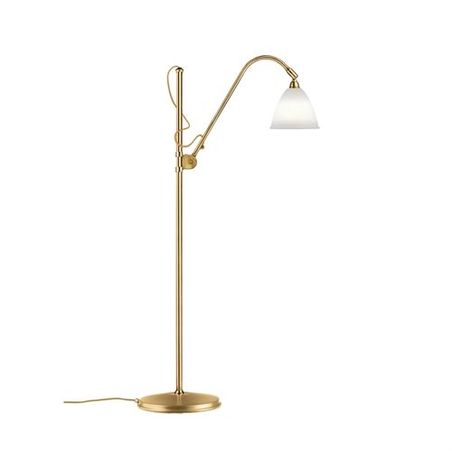 Bestlite BL3 Floor Lamp Ø:16 cm Brass base - Bone China skærm 