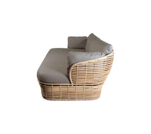Cane-line Outdoor Basket 2 pers. Sofa inkl. hynder L: 201 cm - Natural/Taupe