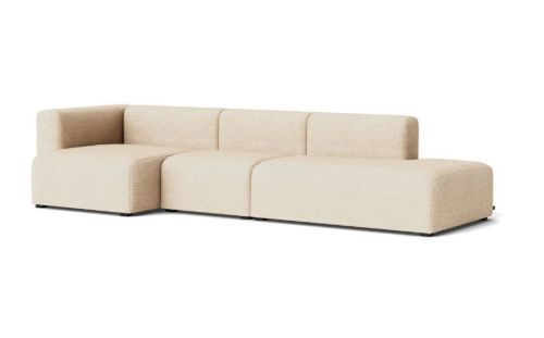 HAY Mags 3 Seater Combination 4 L: 321 cm - Left End - Bolgheri LGG60/Black Stained Beech