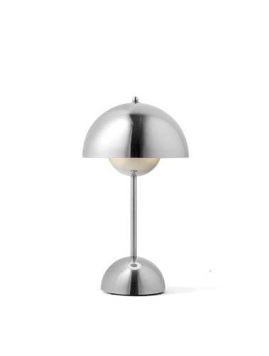 &Tradition Flowerpot VP9 Bordlampe H: 29,5 cm - Chrome-Plated