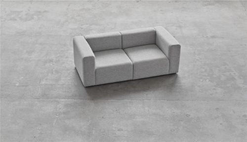 HAY Mags 2 Seater Combination 1 L: 194 cm - Hallingdal 130/Black Stained Beech