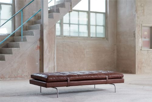 Søren Lund Dicentra 70 Daybed L: 190 cm - Teak Genova Læder/Flex Sokkel