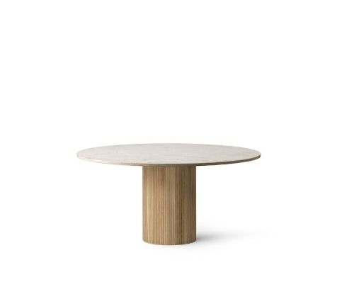 Vipp 495 Cabin Round Table Ø: 150 cm - Light Oak/Jura Marble