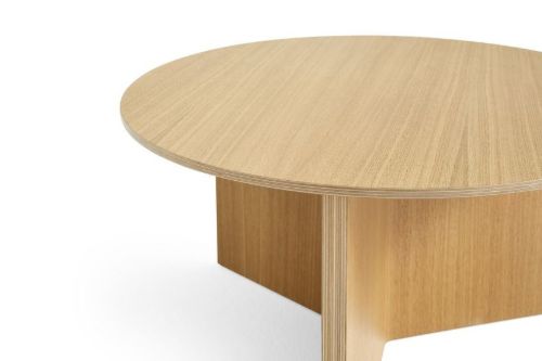 HAY Slit Table Wood XL Ø: 65 cm - Oak