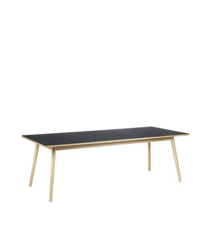 FDB Møbler Spisebord Poul M. Volther C35C 95x220 cm - Eg/Mørkegrå