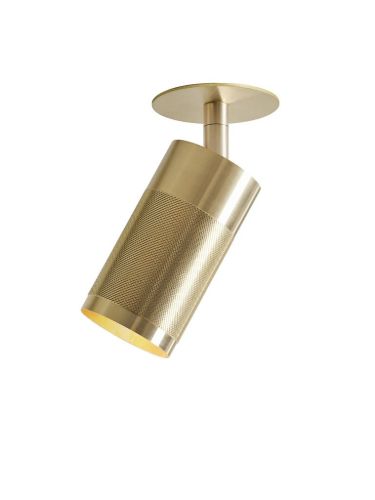 Thorup Copenhagen Patrone Recessed Ceiling Spot w. Coverplate Ø: 6 cm - Solid Brass