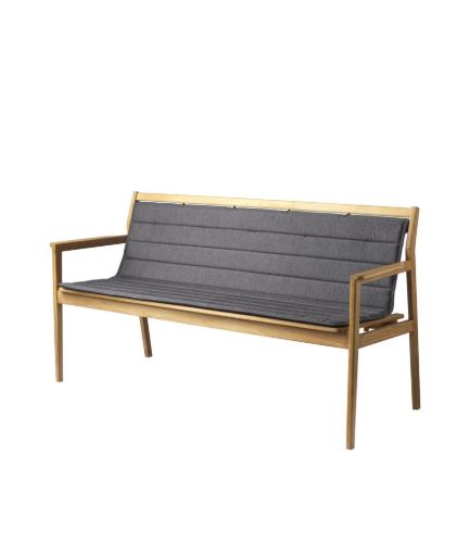 FDB Møbler M22 Sammen Hynde til M11 3 Pers. Bænk m. Ryg 144x90 cm - Antracitgrå