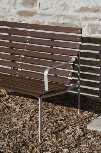 HAY Traverse Lounge Bench W. Arm B: 114 cm - Oiled Solid Ash