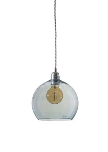 Ebb & Flow Rowan Pendant Lamp M Ø: 22 cm - Topaz Blue/Silver OUTLET