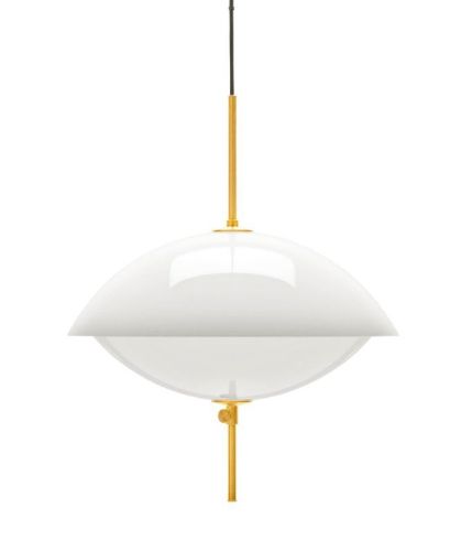 Fritz Hansen Musling Pendel Ø: 55 cm - Opal/Messing OUTLET