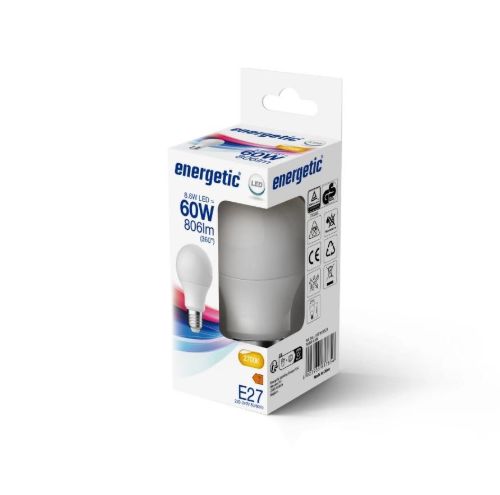Nordlux E27 A60 Pære 60W 806 Lumen - Varm Hvid/Frostet OUTLET