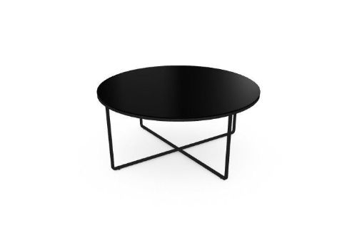 SOVET Piktor Sofabord  Ø: 80 cm - Black/Ceramics Ivory Black OUTLET