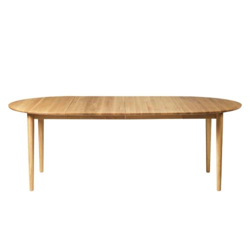 FDB Møbler C62E Spisebord m. Udtræk inkl. 2 Stk. Tillægsplader 115x115 cm - Olieret Eg  OUTLET