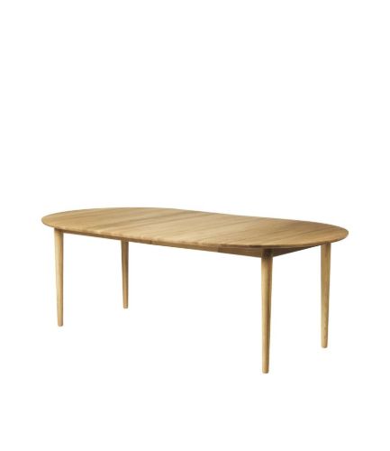 FDB Møbler C62E Spisebord m. Udtræk inkl. 2 Stk. Tillægsplader 115x115 cm - Olieret Eg  OUTLET
