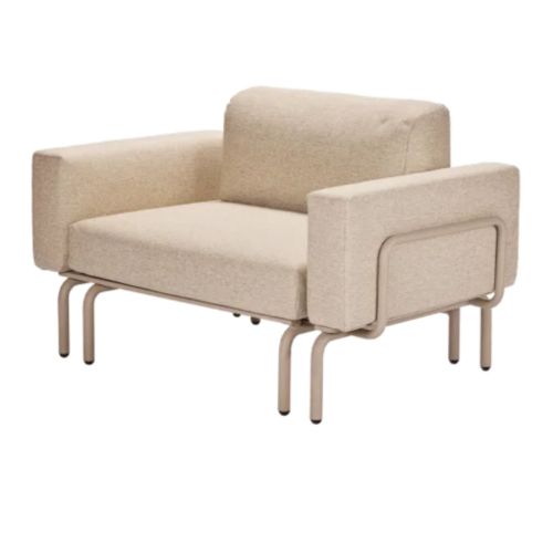Mandalay Ivy Loungestol m. Udtræk - Taupe 