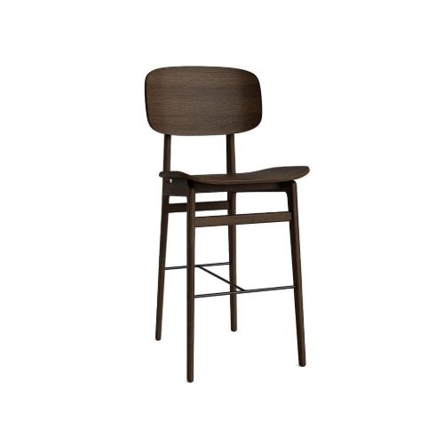 NORR11 NY11 Bar Chair SH: 65 cm - Dark Smoked Oak OUTLET