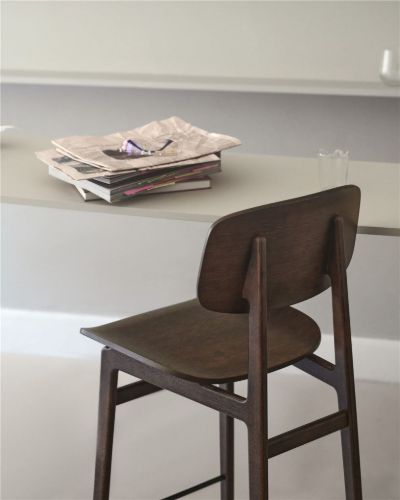 NORR11 NY11 Bar Chair SH: 65 cm - Dark Smoked Oak OUTLET