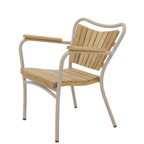 Mandalay Marguerit Børnestol - Teak/Taupe 