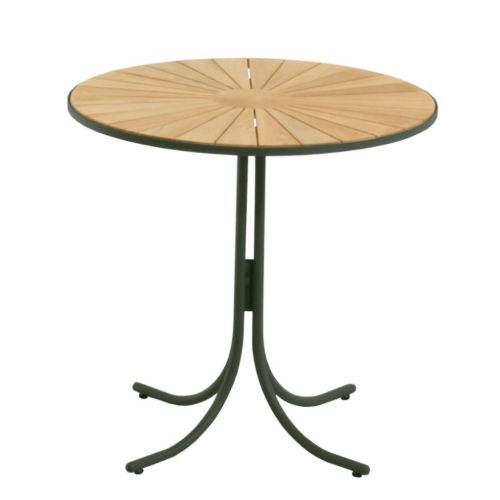 Mandalay Marguerit Cafébord Ø: 70 cm - Teak/Antracit