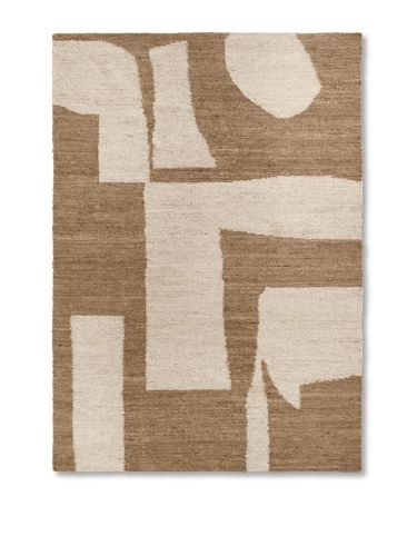Ferm Living Piece Rug 200x300 cm - Off-White/Toffee