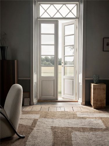 Ferm Living Piece Rug 200x300 cm - Off-White/Toffee