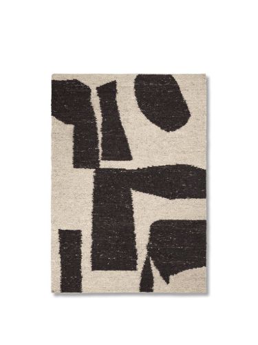 Ferm Living Piece Rug 140x200 cm - Off-White/Coffee