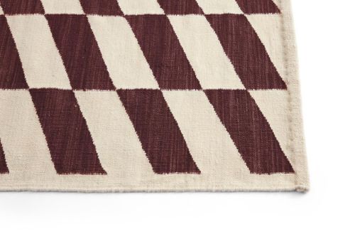 HAY Shift Kelim Rug 140x200 - Burgundy