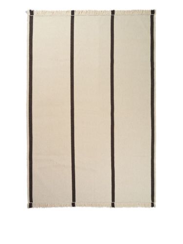 Ferm Living Calm Kelim Rug 200x300 cm - Off-white/Coffee