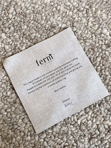 Ferm Living Shade Loop Rug 200x300 cm - Warm Beige
