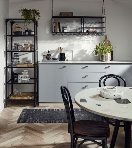 Nordal Grand Woven Rug 60x90 cm - Dark Grey/Black 