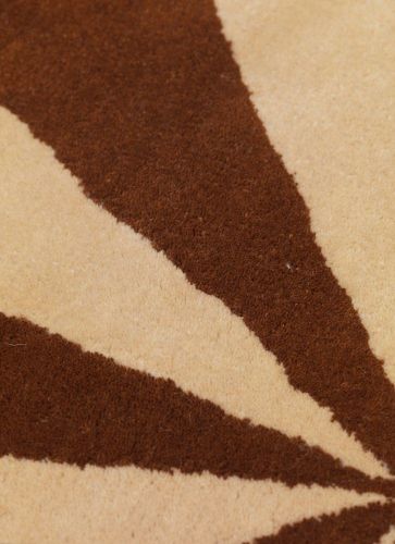 Ferm Living Arch Tufted Rug L Ø: 130 cm - Brick/Off-White