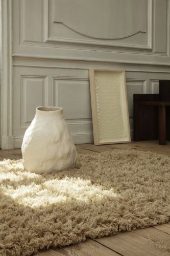 Ferm Living Meadow High Pile Rug L 200x140 cm - Light Sand