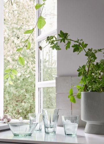 Rosendahl Grand Cru Glasskål Ø: 15 cm - Recycled glas tone OUTLET