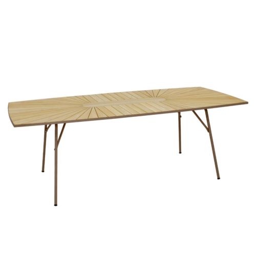 Mandalay Marguerit Havebord L: 200 cm - Teak/Mocca