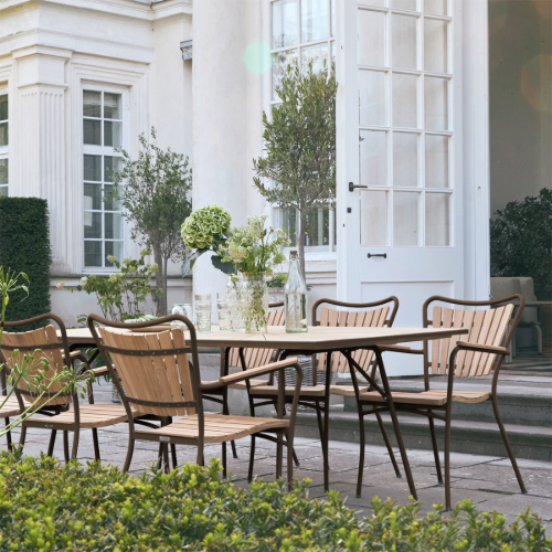 Mandalay Marguerit Havebord L: 200 cm - Teak/Mocca