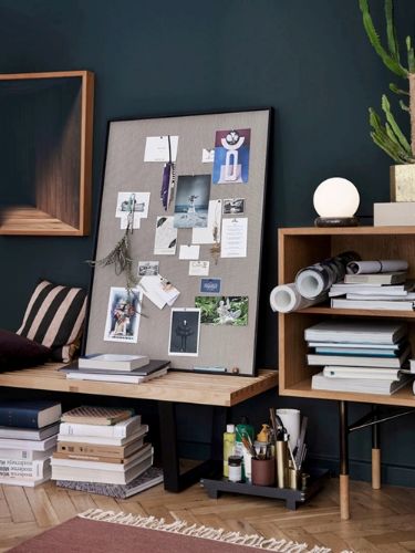 Ferm Living Scenery Pinboard Large 100x75 cm - Black