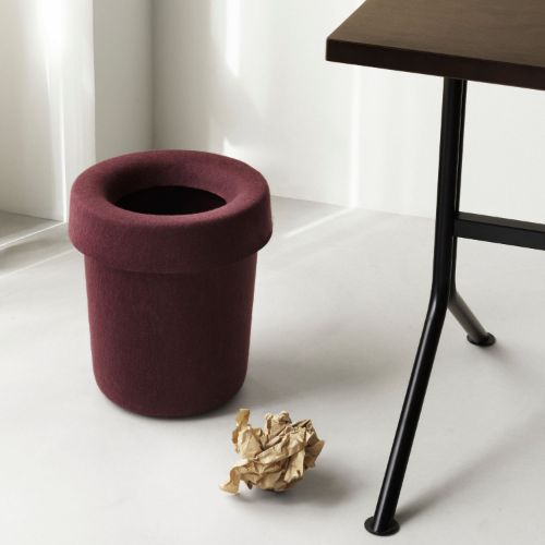 Normann Copenhagen Hide Office Bin - Burgundy 